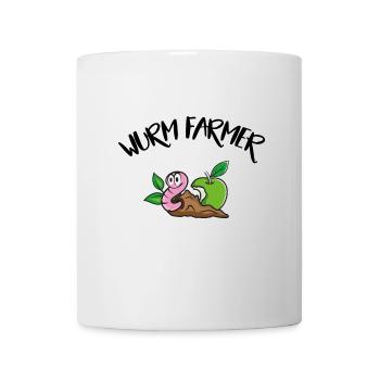 Wurm Farmer - Worm Farmer Funny T-Shirt - Mug - white - Front