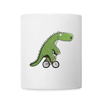 Cool cycliste dinosaure I vélo T Rex Dino - Mug blanc - blanc - Devant