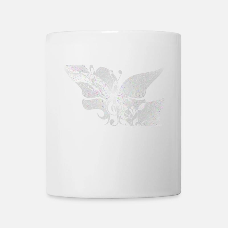 Musik Schmetterling6 - Tasse - Weiß