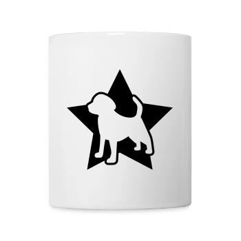 Icône étoile Beagle - Mug blanc - blanc - Devant