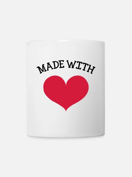 made with love - Mug - white