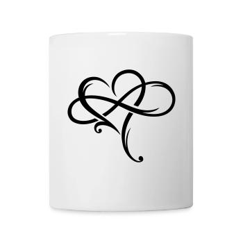 Infinity Sign Infinite Love Infinite Love Heart - Mug - white - Front