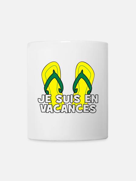 Je suis en vacances ! - Mug blanc - blanc