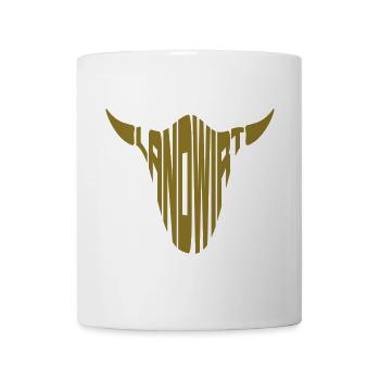 Landwirt Landwirtschaft Bauer Skull - Tasse - Weiß - Vorne