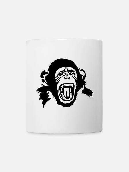Affe - Tasse - Weiß