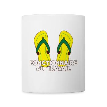 Fonctionnaire au travail ! - Mug blanc - blanc - Devant