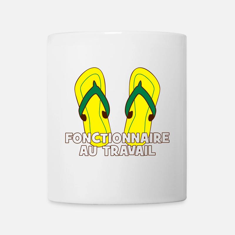 Fonctionnaire au travail ! - Mug blanc - blanc