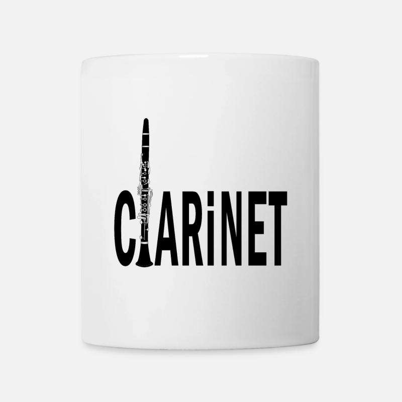 Texte de clarinette - Mug blanc - blanc