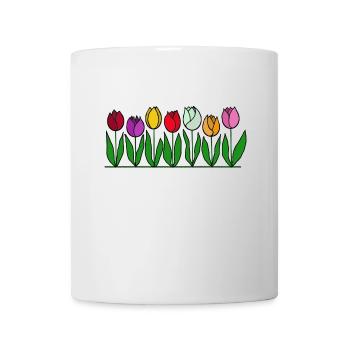 Tulips, flowers, spring - Mug - white - Front