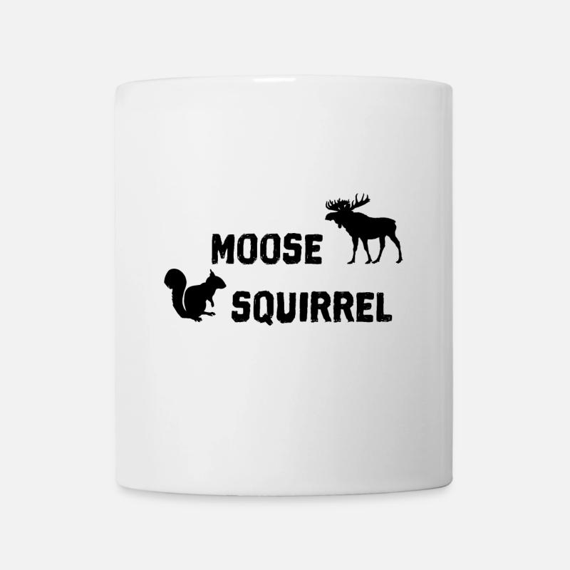 Moose & Squirrel - Tasse - Weiß