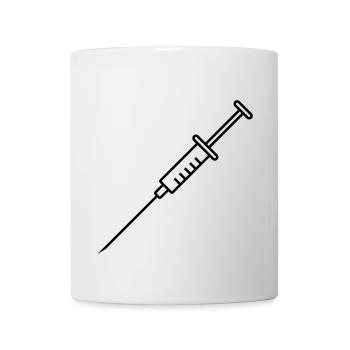 Spritze / Syringe / Seringue / Jeringa / Siringa - Tasse - Weiß - Vorne