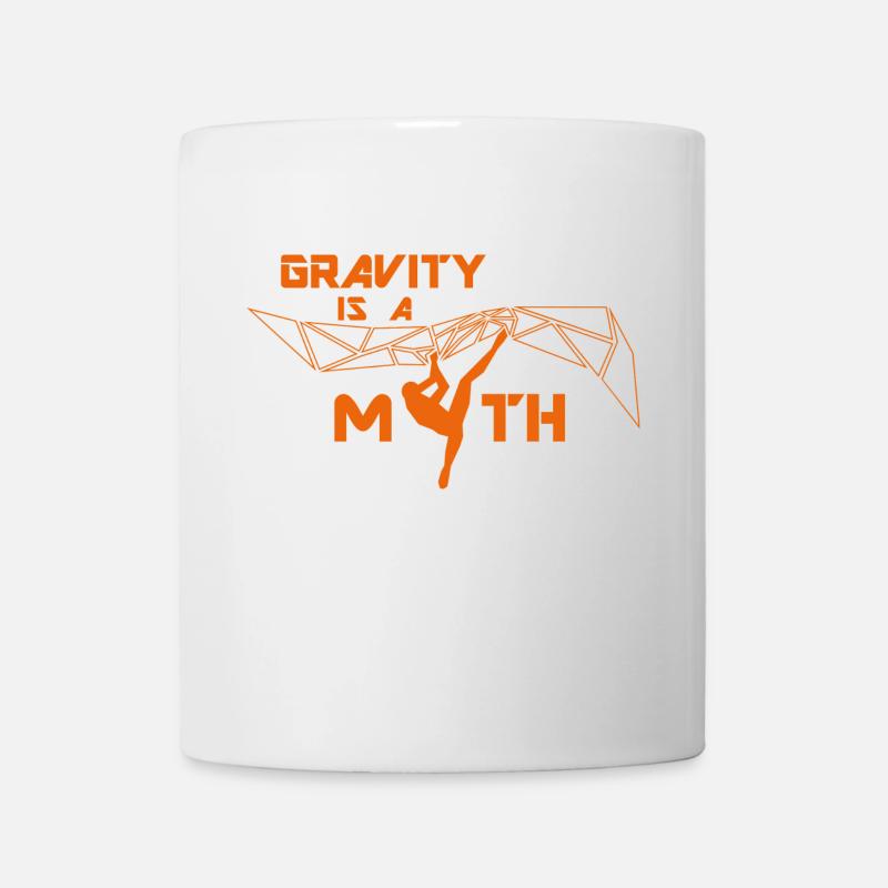 Gravity is a Myth / Schwerkraft ist ein Mythos - Mug blanc - blanc