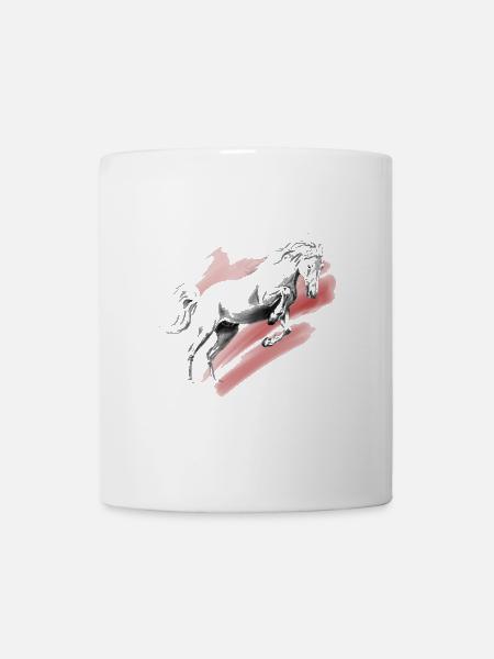 cheval - Mug blanc - blanc