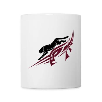 Panther, Tribal, Tattoo - Tasse - Weiß - Vorne