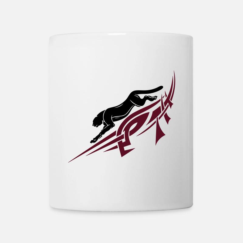 Panthère avec Tribal, Tattoo. - Mug blanc - blanc