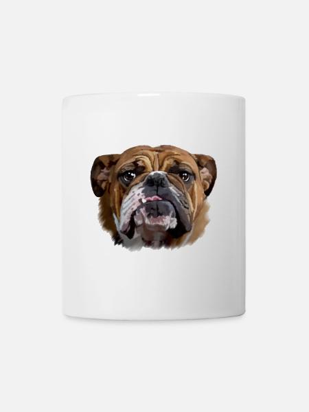 Bulldog - Tasse - Weiß