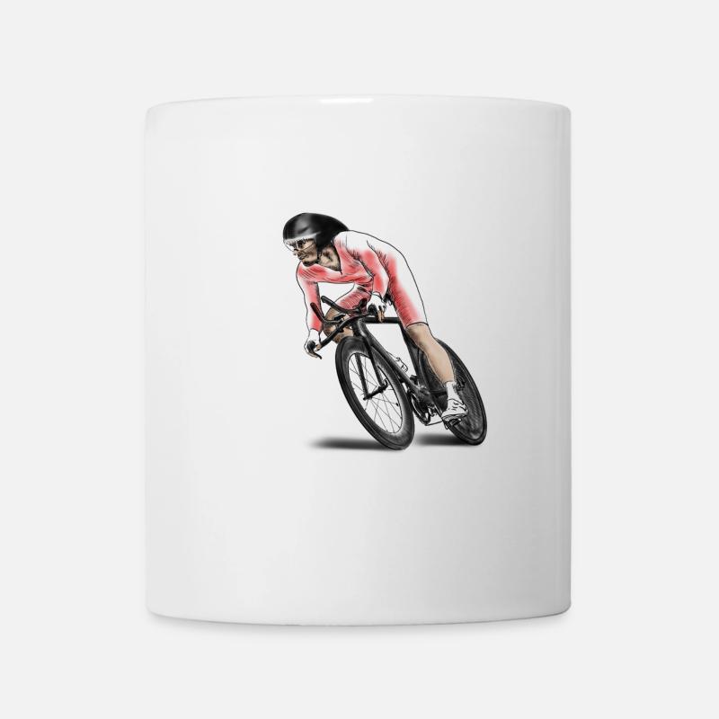 coureurs cyclistes - Mug blanc - blanc