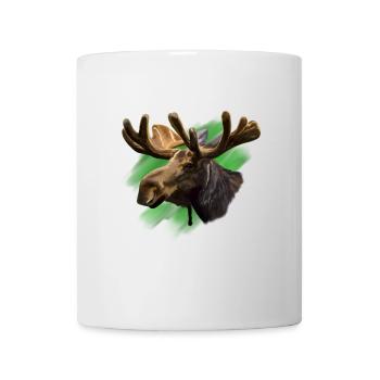 Elch - Tasse - Weiß - Vorne
