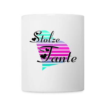 Stolze Tante Nichte Neffe Familie Geschenk - Tasse - Weiß - Vorne