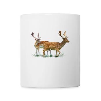 Hirschporträt mit natürlichem Flair - Tasse - Weiß - Vorne