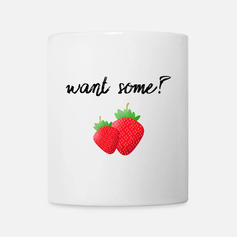 fraise - Mug blanc - blanc