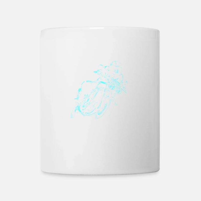 motorrad - Tasse - Weiß