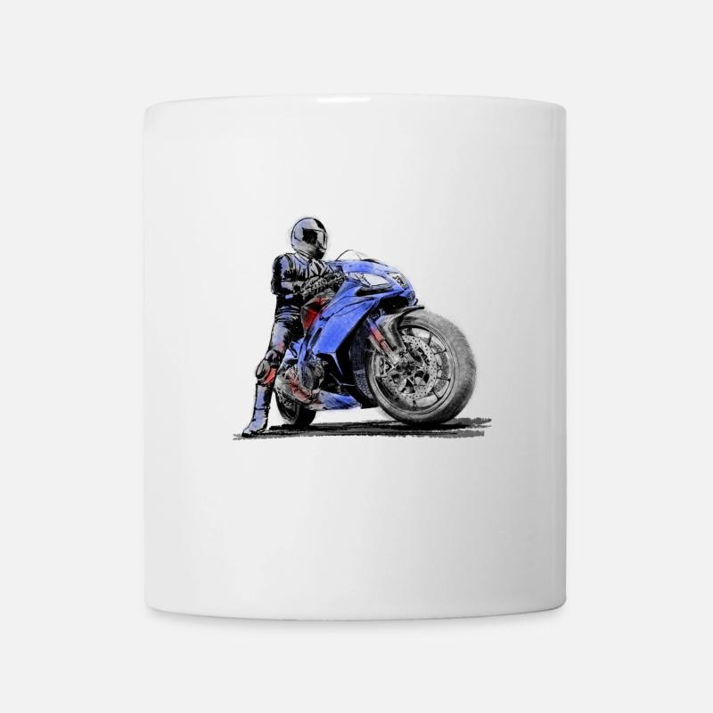 Motorrad - Tasse - Weiß