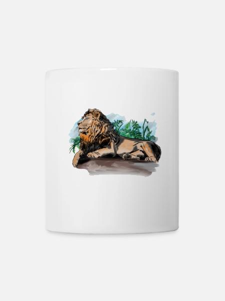 Lion - Mug blanc - blanc