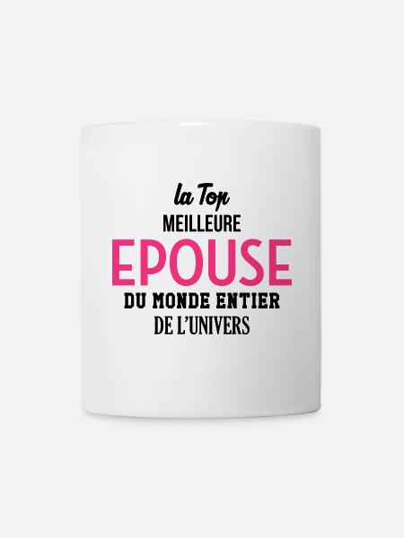 Epouse Femme Couple Saint Valentin Amour Love - Mug blanc - blanc