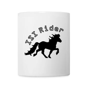 Cheval islandais cool, cavalier ISI - Mug blanc - blanc - Devant