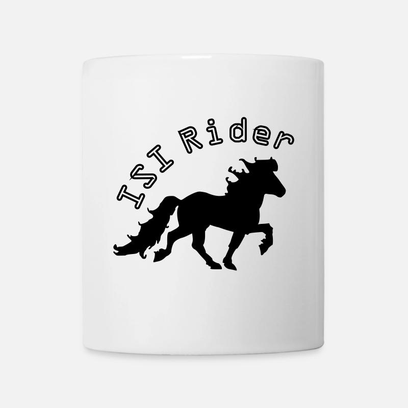 Cooles Islandpferd,  ISI Rider - Tasse - Weiß