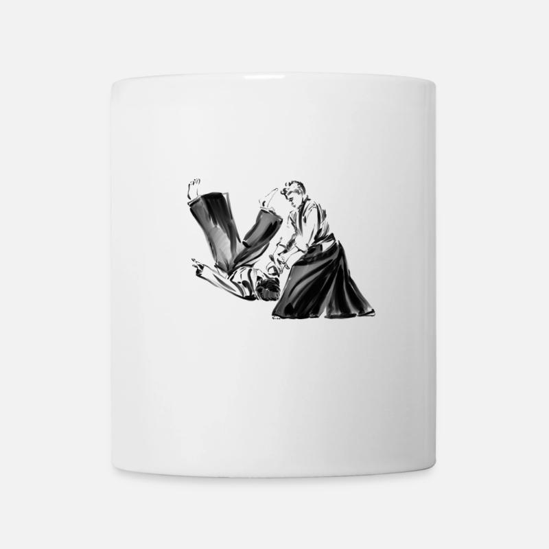 aikido - Tasse - Weiß