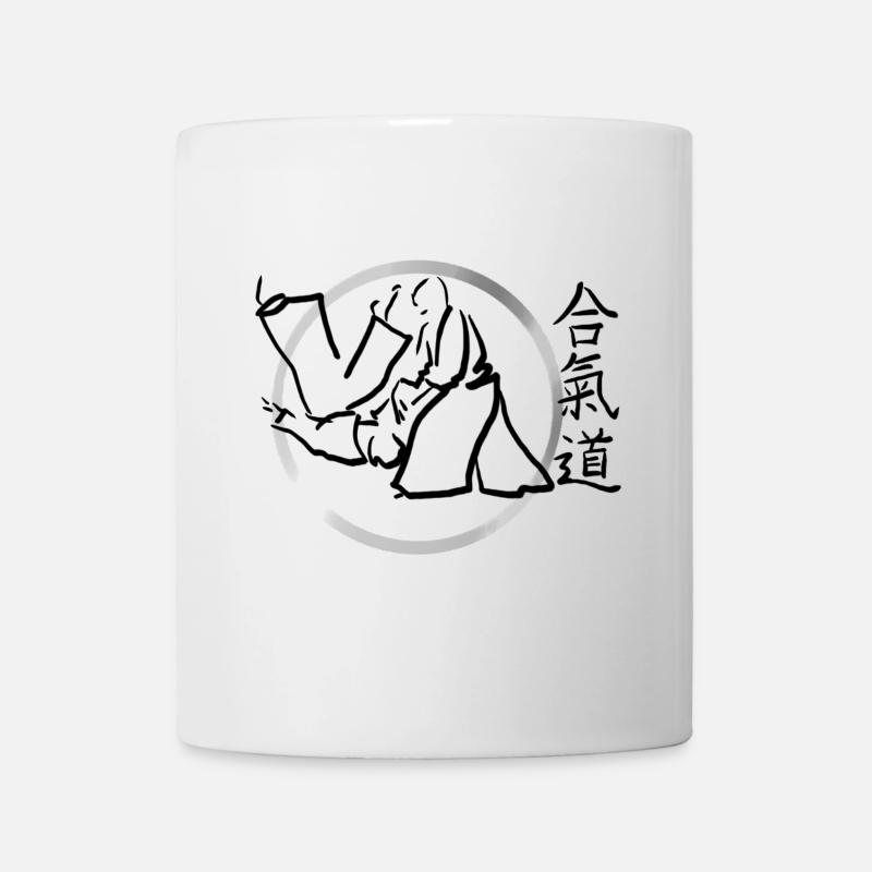 aikido - Tasse - Weiß