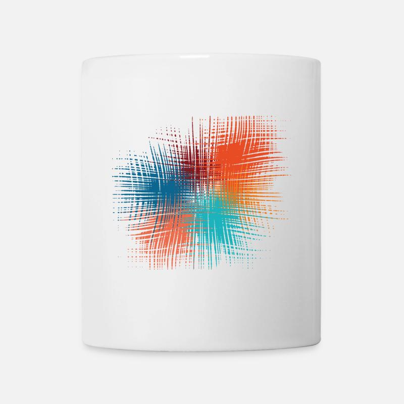 Explosion der Farben - Tasse - Weiß