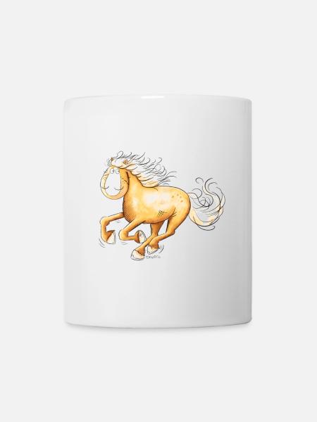 Fast Haflinger I Horse Horses Comic - Mug - white