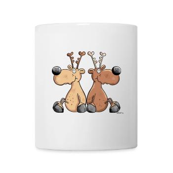 Rentier Freundschaft - Tasse - Weiß - Vorne