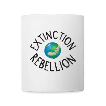 Extinction Rebellion Planet Erde schwarz - Tasse - Weiß - Vorne
