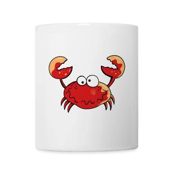 Lustiger Krebs - Tasse - Weiß - Vorne