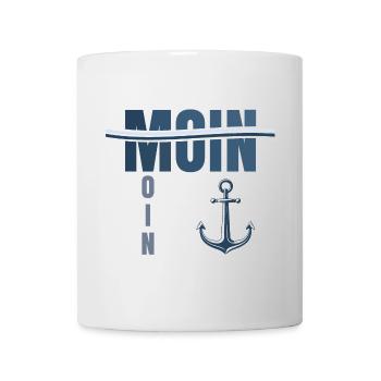 Chemise Moin Moin imprimée en qualité supérieure - Mug blanc - blanc - Devant