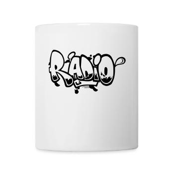 Radio Street Art - Tasse - Weiß - Vorne