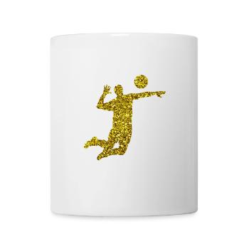 Gold Volleyball - Tasse - Weiß - Vorne
