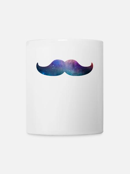 Moustache Galaxy Space - Mug blanc - blanc