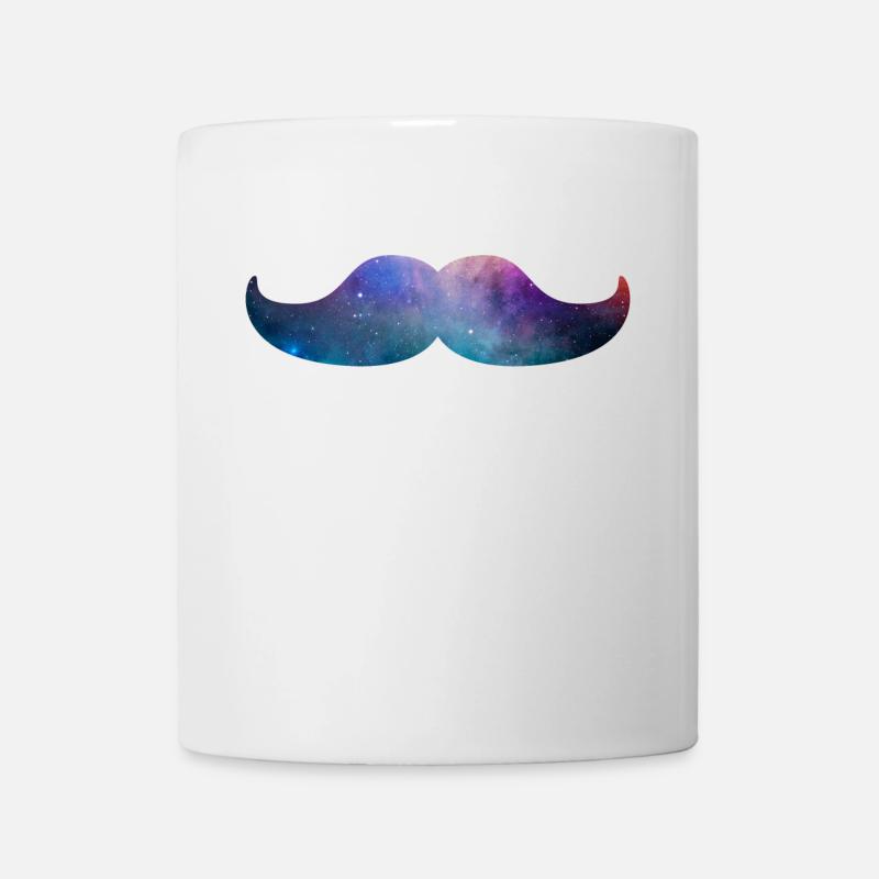 Moustache Galaxie Space - Tasse - Weiß