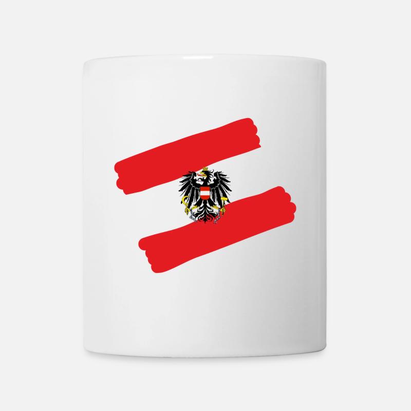 Österreich, Austria mit Adler - Tasse - Weiß