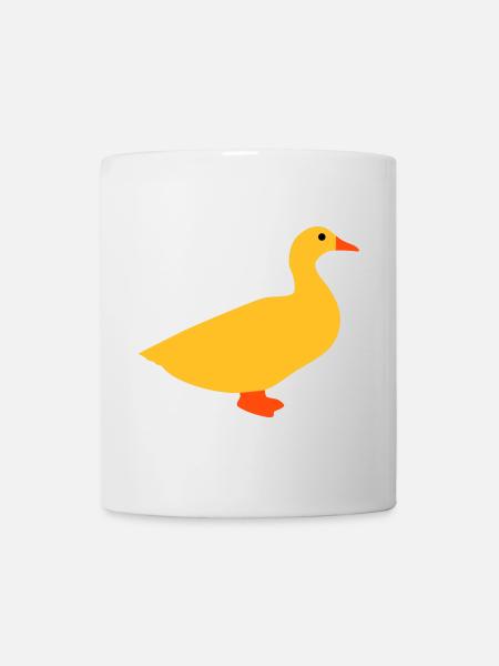 ★ design colors changeable ★ domestic duck - Mug - white