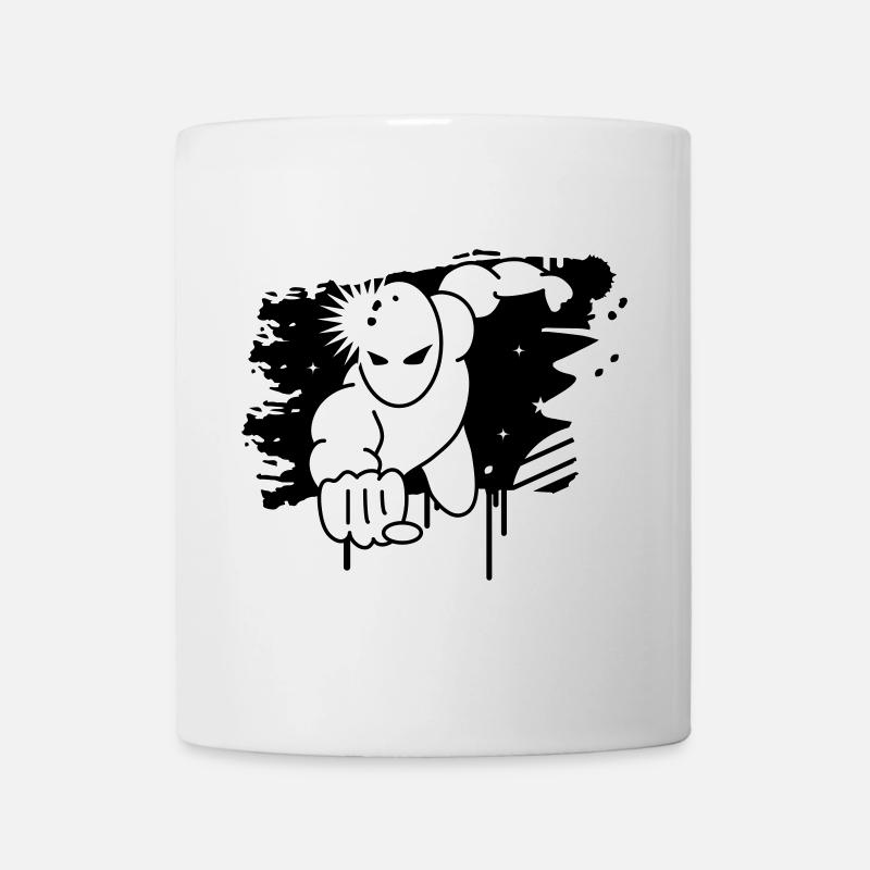 Graffiti de super-héros - Mug blanc - blanc