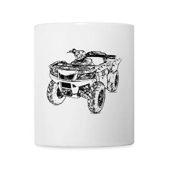 Susu Susi ATV Quad Offroad Gelände Allrad - Tasse - Weiß - Vorne