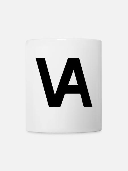 Minimalistisches Segel-Outline - Tasse - Weiß