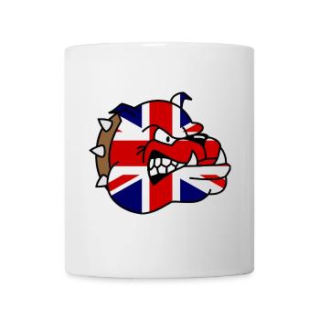 British Bulldog Union Jack - Mug - white - Front