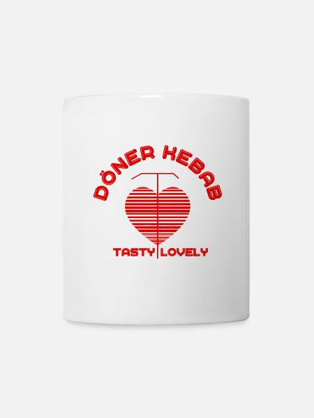 döner kebab - Tasse - Weiß